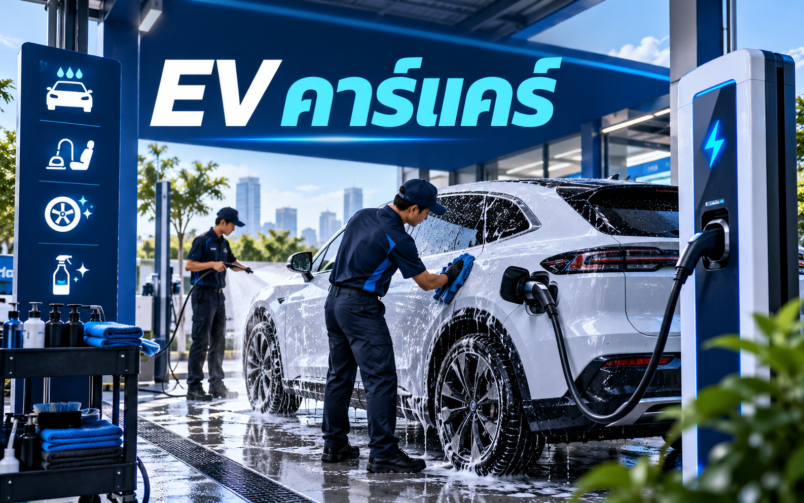 สถานีชาร์จ EV คาร์แคร์ เพิ่มยอดบริการอย่างไร