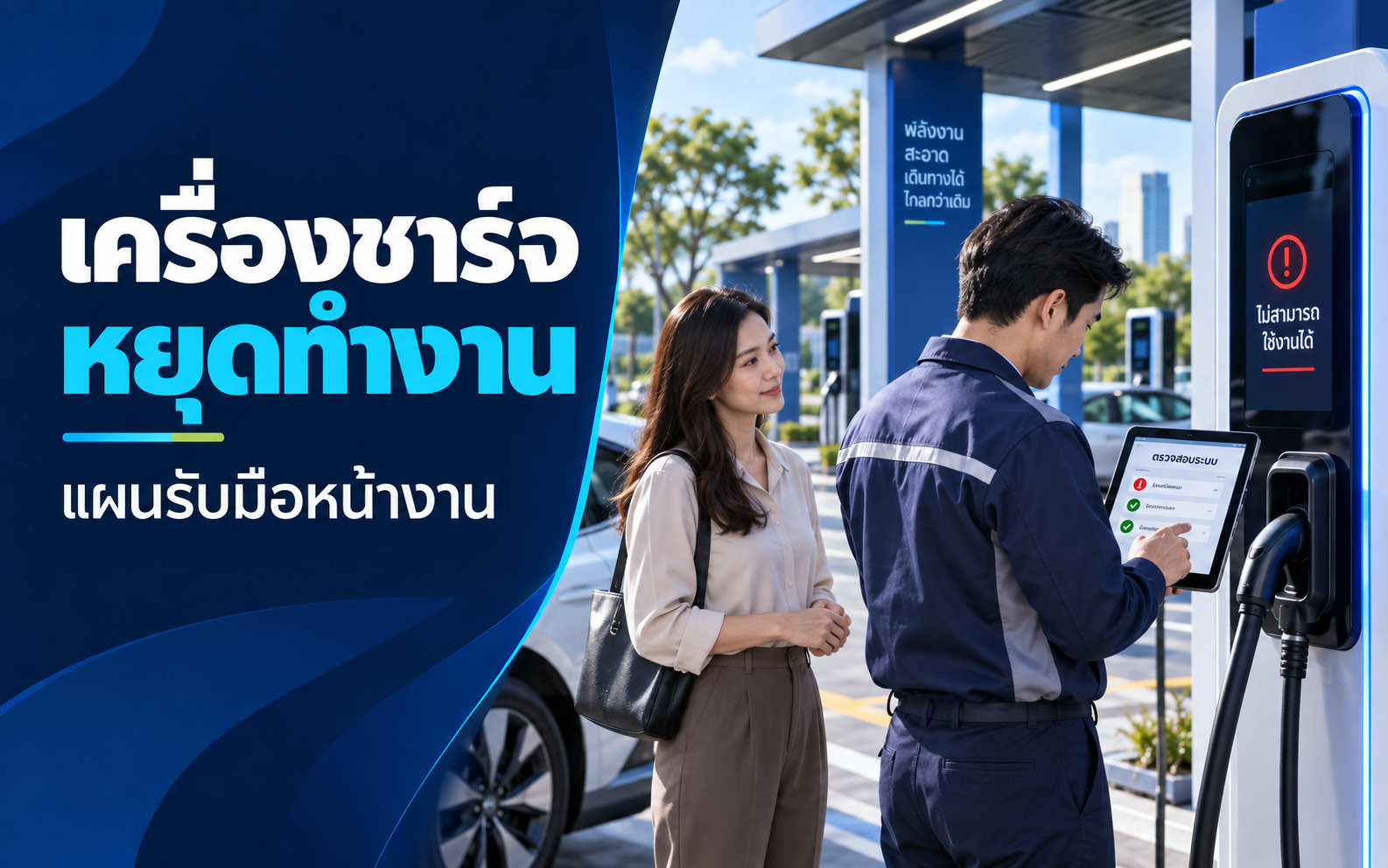 เครื่องชาร์จ EV หยุดทำงาน เจ้าของสถานีควรรับมืออย่างไร