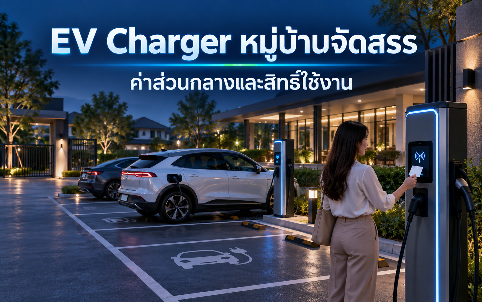 EV Charger หมู่บ้านจัดสรร คิดค่าส่วนกลางอย่างไร