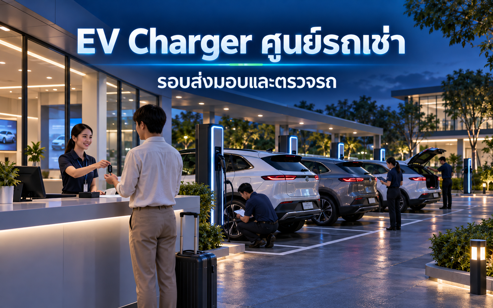 EV Charger ศูนย์รถเช่า จัดรอบส่งมอบรถอย่างไร