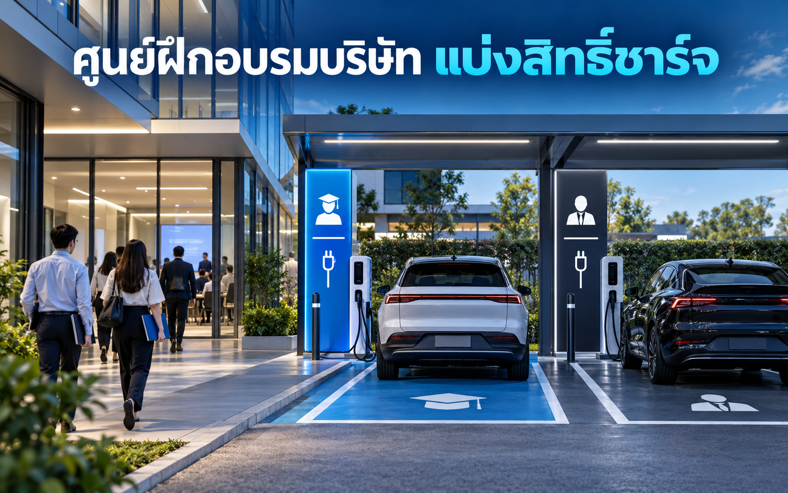 EV Charger ศูนย์ฝึกอบรมบริษัท วางสิทธิ์ผู้เข้าอบรมอย่างไร