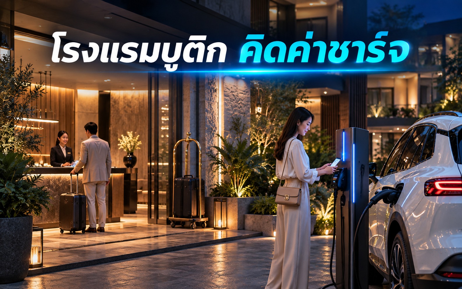 EV Charger โรงแรมบูติก คิดค่าชาร์จให้แขกอย่างไร