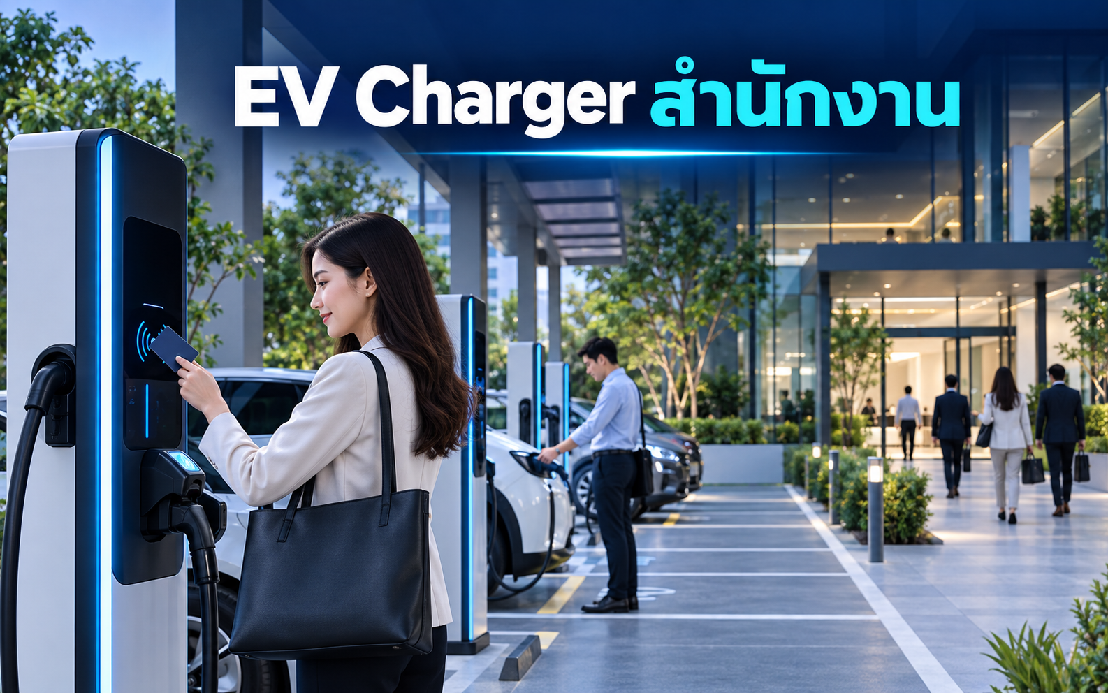 EV Charger อาคารสำนักงาน แบ่งสิทธิ์พนักงานอย่างไร