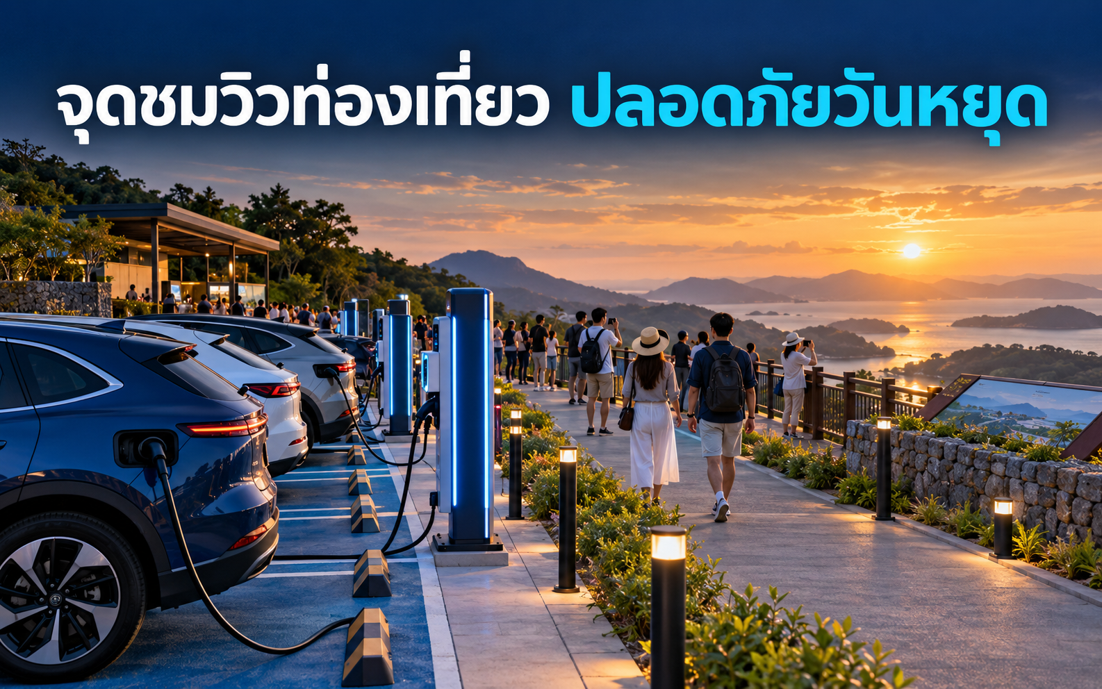สถานีชาร์จ EV จุดชมวิวท่องเที่ยว ดูแลความปลอดภัยอย่างไร