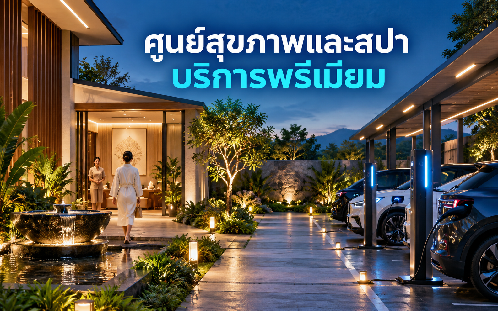 EV Charger ศูนย์สุขภาพและสปา เพิ่มมูลค่าบริการอย่างไร